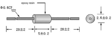 Termistor plástico da temperatura da medida NTC da temperatura do diodo do pacote MF54