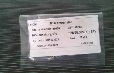 A resina de cola Epoxy Leaded radial revestiu o termistor de 10K NTC para a temperatura de medição