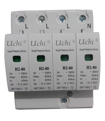 H2-20 40 dispositivo protetor SPD do impulso fotovoltaico de 60 80 séries com PBT Shell