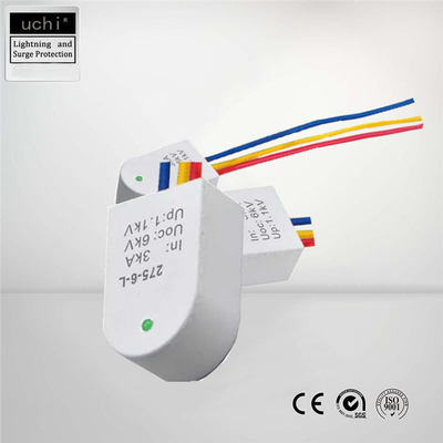 Dispositivo de proteção termoplástico do impulso do diodo emissor de luz de Uchi, 230V classe 3 SPD