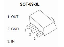 SOT89-3 78L05 Reguladores de tensão 5v Encapsulados de plástico
