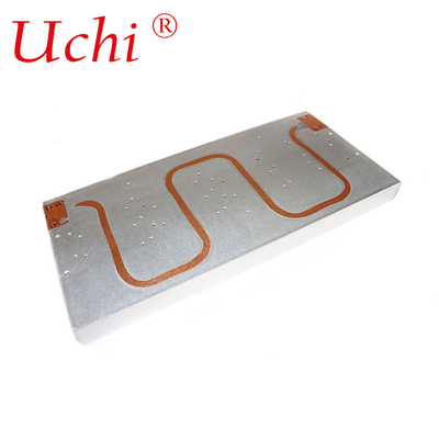 Equipamento industrial Profil de alumínio Radiador de tubo de cobre de alta potência Refrigerado a água Radiador de placa Processamento personalizado