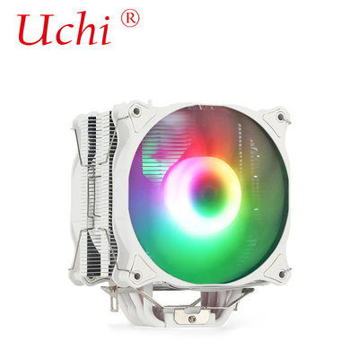 220W Branco RGB ARGB CPU Frio Fans Com 6 Tubo De Aquecimento Para Processador De Servidor De Computador Lga1151 1155 1366 1700 2011 AMD FM AM3 AM4 AM5