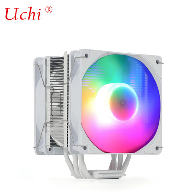 220W Branco RGB ARGB CPU Frio Fans Com 6 Tubo De Aquecimento Para Processador De Servidor De Computador Lga1151 1155 1366 1700 2011 AMD FM AM3 AM4 AM5