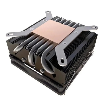 Radiador de tubo de aquecimento I3 I5 I7 I9 Lga775 1150 1151 1155 1156 1700 1366 2011 AMD AM4 AM5 Universal CPU Horizontal Frio Ventilador Preto
