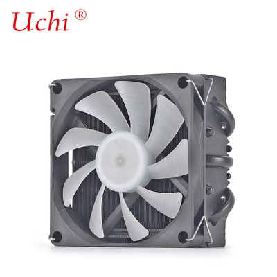 Radiador de tubo de aquecimento I3 I5 I7 I9 Lga775 1150 1151 1155 1156 1700 1366 2011 AMD AM4 AM5 Universal CPU Horizontal Frio Ventilador Preto
