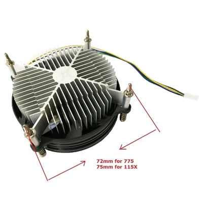 Intel 92mm Silent Fan Lga I5 I7 CPU Cooler para equipamento de resfriamento de processadores de PC
