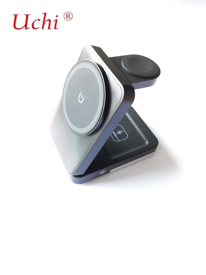 Private Mold G12 dobrável multifuncional carregamento rápido carregador sem fio três em um para smartphones relógios fones de ouvido