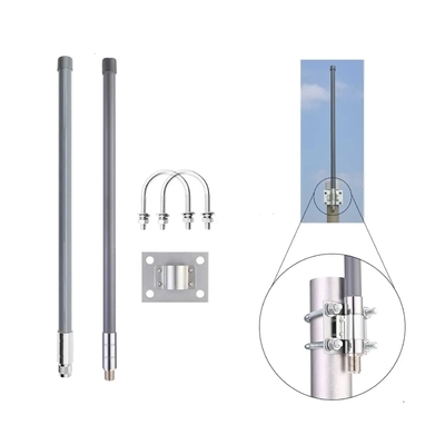 FRP ISM Antenna de fibra de vidro N Macho 5.8db 860Mhz-930Mhz Antenna de comunicação de longo alcance de alta potência ao ar livre