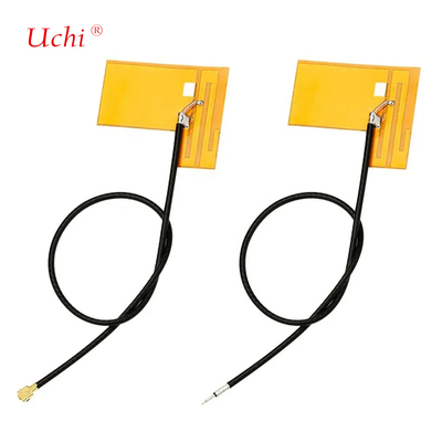 Thin Soft 3 DBi Yellow FPC Flexível Mini UFL 433hmz 2.4ghz Bluetooth Chip Antenna Para ESP32