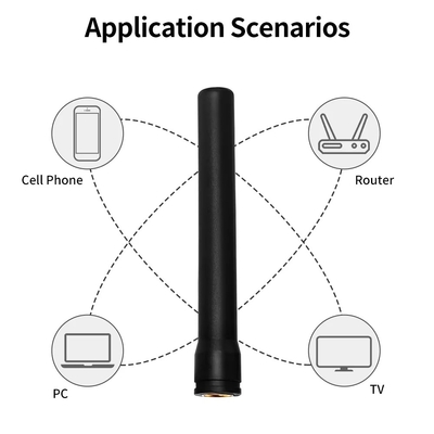 Conector masculino SMA hexagonal recto 433mhz Receptor 433 Mhz Antenna externa de borracha Lora