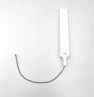 Antenna Wi-Fi de comunicação de banda dupla de borracha externa de 2,4 GHz a 5 GHz com conector MHF para dispositivos de rede