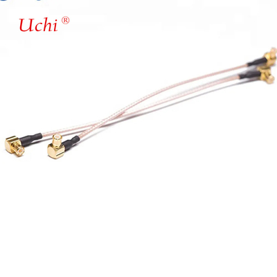 Cable coaxial IoT 50 Ohm RG316 90 graus MCX para MCX