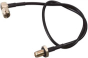 CRC9JW/FK Fios de ligação coaxial de alta frequência RG174 CRC9 Macho dobrado F Fêmea 15CM Todos os fios de RF de cobre