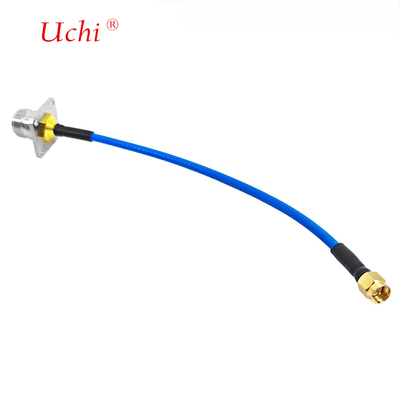 SMA Plug masculino para N tipo Jack Female Flange Panel Mount Connector para SS405 SS-405 Superflex RF Pigtail Extension Cable