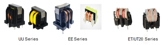 BEE1313 EE13 Transformador de Distribuição de Energia Vertical Secundário Alargado 5 2 2PIN Para Transmissão Suave de Energia Trifásica