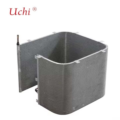 Economia de energia Serpentine Fin Transversal Microcanal Trocador de calor Microcanal Condensador