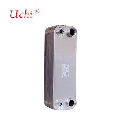 Placa de aço inoxidável B3-52 para aquecimento de água a vapor trocador de calor microcanal de 5HP a 15HP