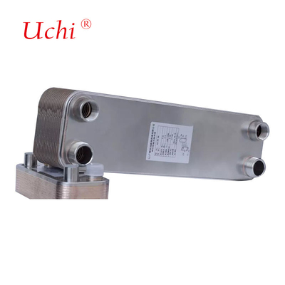 Placa de aço inoxidável B3-52 para aquecimento de água a vapor trocador de calor microcanal de 5HP a 15HP