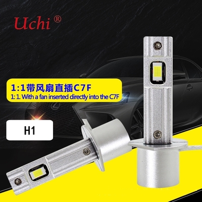 H1 3240LM LED Através do Furo Ventilador Farol de Carro Economia de Energia Lâmpadas de Farol Alto e Baixo