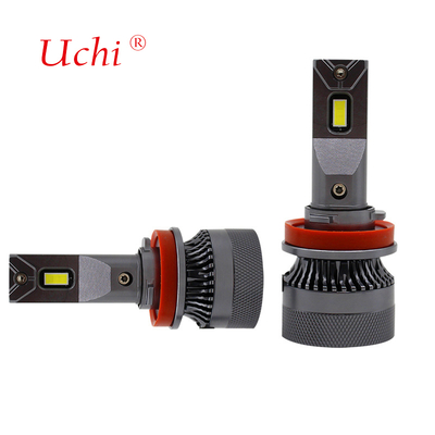 Mini faróis de carro de alta potência com tubo duplo de cobre LED de 55w 9012 com alto brilho e luz focada