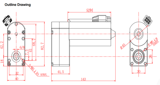 MT010 Motor elétrico de mesa de elevação com detecção de colisão de protecção contra sobrecarga