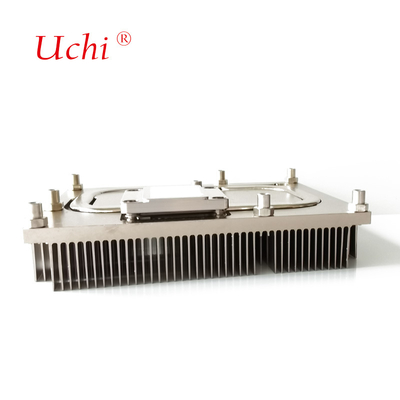 Cooler de CPU sem ventoinha com tubos de calor de cobre e aletas de alumínio em zíper