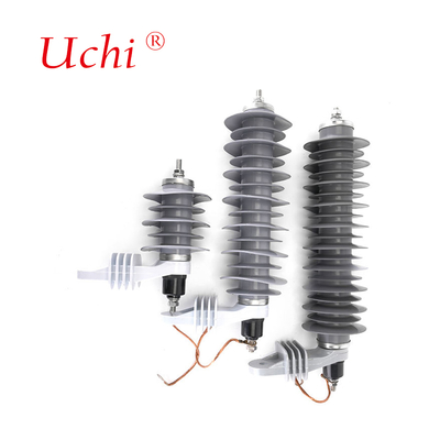 ISO9001 Composto de linha de distribuição MOA 10KA 33KV Oxido de zinco Gapless Arrester