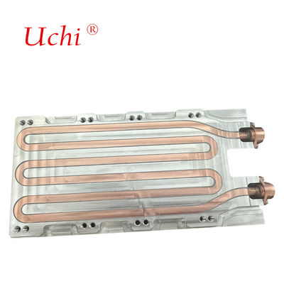 Placa de refrigeração de líquido personalizada Lava-chamas de cobre-alumínio sistema de refrigeração de placas de água fria