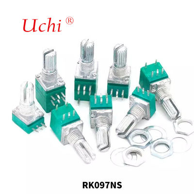 Potenciômetro rotativo de precisão RK097NS 5 pinos 9mm 10K Mono