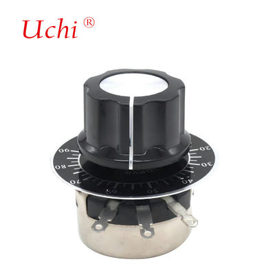 Botão do potenciômetro rotativo de precisão enrolado de volta única WX110 470 Ω 1K 2K 10K 22K