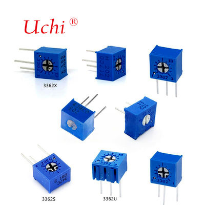 Potenciômetro de Precisão de Ajuste Fino 3362S 10K Metal Vidro Esmalte Resistor Ajustável de Precisão