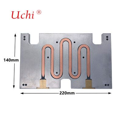 Placa de resfriamento líquido IGBT personalizada Placa de resfriamento de alumínio Placa fria de água, Placa de resfriamento líquido