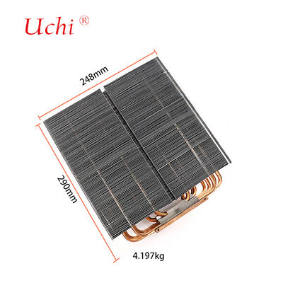 1500W LED dissipador de calor - 5 Zipper Fin tubo de refrigeração de calor