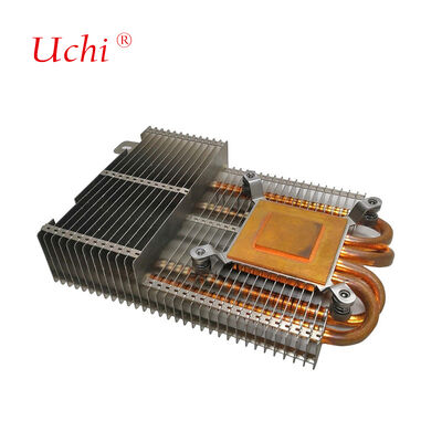 Cobre de alumínio com barbatana empilhada e dissipador de calor de composição ativa