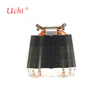 Clip-type Zipper Fin Computador CPU Lava-chamas com 4 tubos de calor
