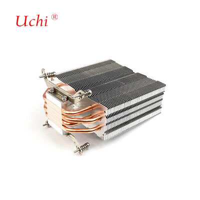 Clip-type Zipper Fin Computador CPU Lava-chamas com 4 tubos de calor