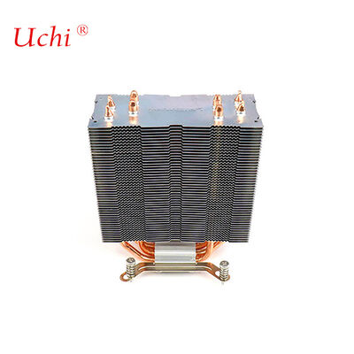 Clip-type Zipper Fin Computador CPU Lava-chamas com 4 tubos de calor