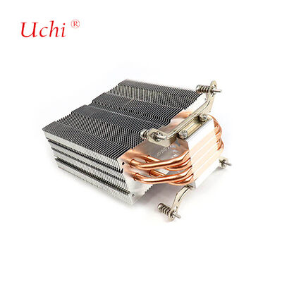 Clip-type Zipper Fin Computador CPU Lava-chamas com 4 tubos de calor