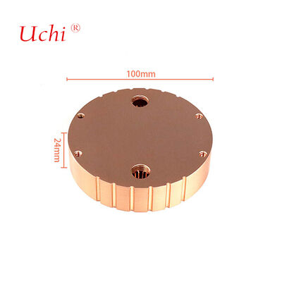1500W Liquid-Cooled Pure Copper Round LED Lighting Sink de calor