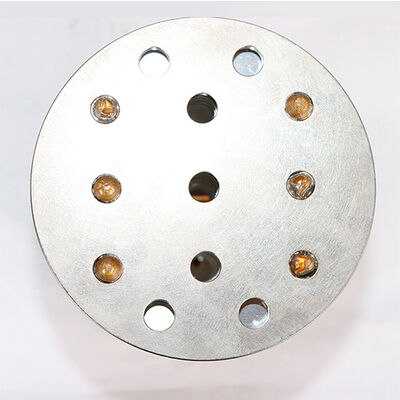 Dissipador de calor de aleta com zíper de tubo de calor de cobre para luzes industriais