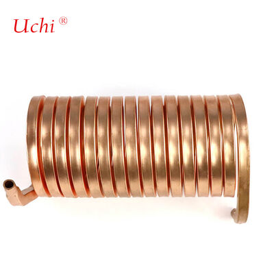 Capa de cobre com pinta de esguicho e cano de aquecimento soldado