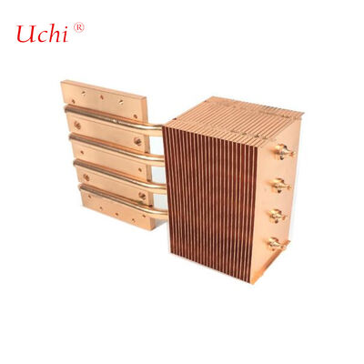 Dissipador de calor com tubo de calor de cobre para veículos de energia nova