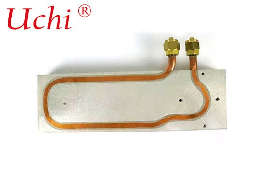 Placa de aquecedor refrigerado a líquido com perfil de alumínio