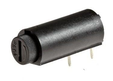 Montagem horizontal tubular termoplástico do suporte do fusível de cartucho da placa de circuito impresso 5x20mm