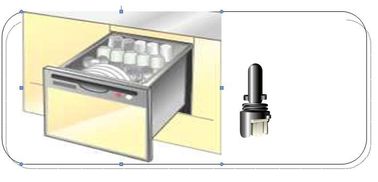 Sensor de temperatura da detecção e do controle NTC da temperatura da água para a máquina de lavar louça