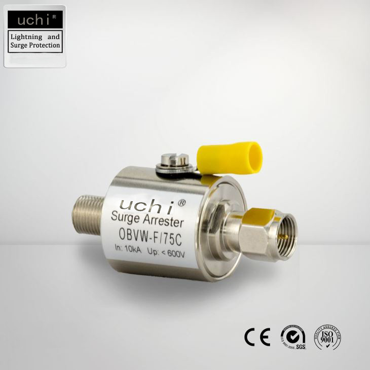 Tipo linha impedância AC280V 20kA de F da data do SPD 75Ohm do dispositivo de proteção do impulso