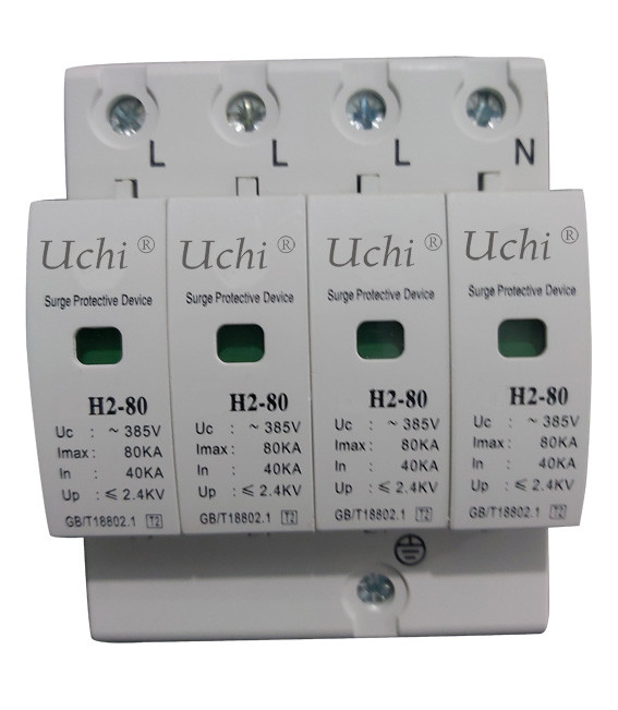 H2-20 40 dispositivo protetor SPD do impulso fotovoltaico de 60 80 séries com PBT Shell