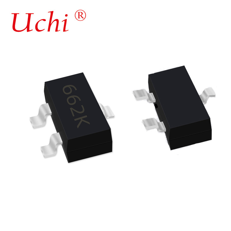 Regulador de tensão SMD IC SOT-23 662K 6206 3.3V SOT23-3