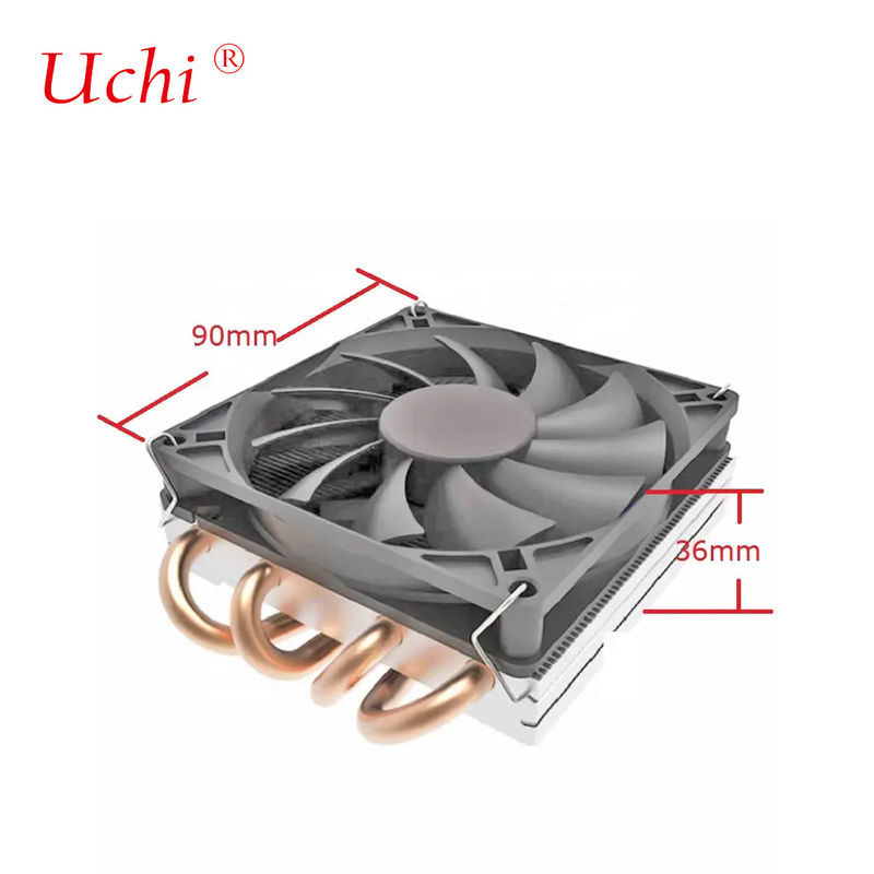 Customizado ODM Super Thin Cpu Cooler 36mm espessura Altura AMD AM4 AM3 FM2 1200 115X 1700 1366 Heatsink Fan 1U Radiador de servidor
